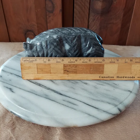 Marble Bear Figure